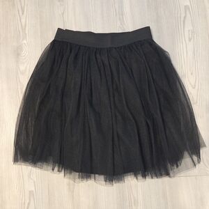 Spirit Black Tulle A-Line Skirt